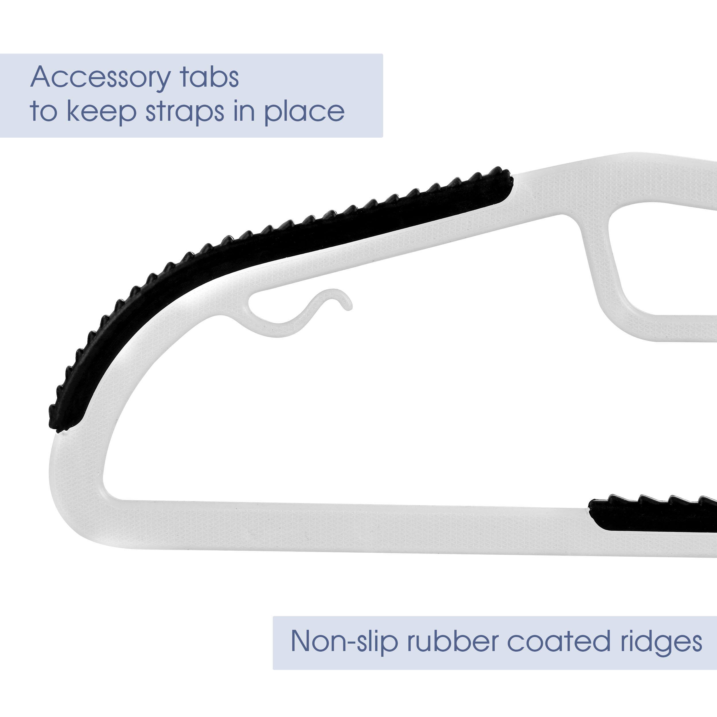 Accessory tabs to keep straps in place

Non-slip rubber coated ridges