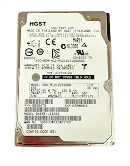 HGST - Refurbished Excellent - Ultrastar HUC101212CSS600 0B28473 1.2TB 10K RPM SAS 6GB/s 64MB 2.5" HDD