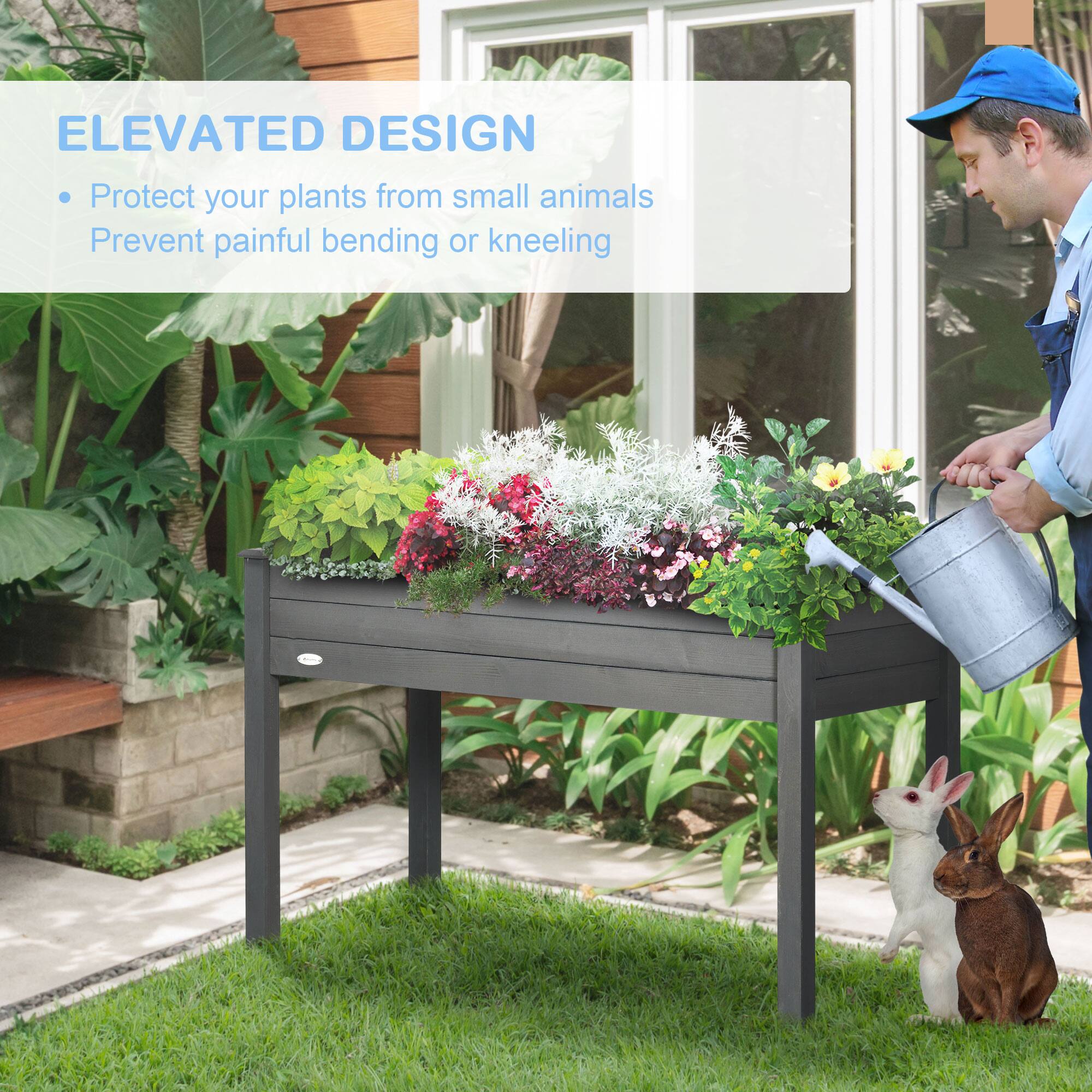 ELEVATED DESIGN

Protect your plants from small animals

Prevent painful bending or kneeling