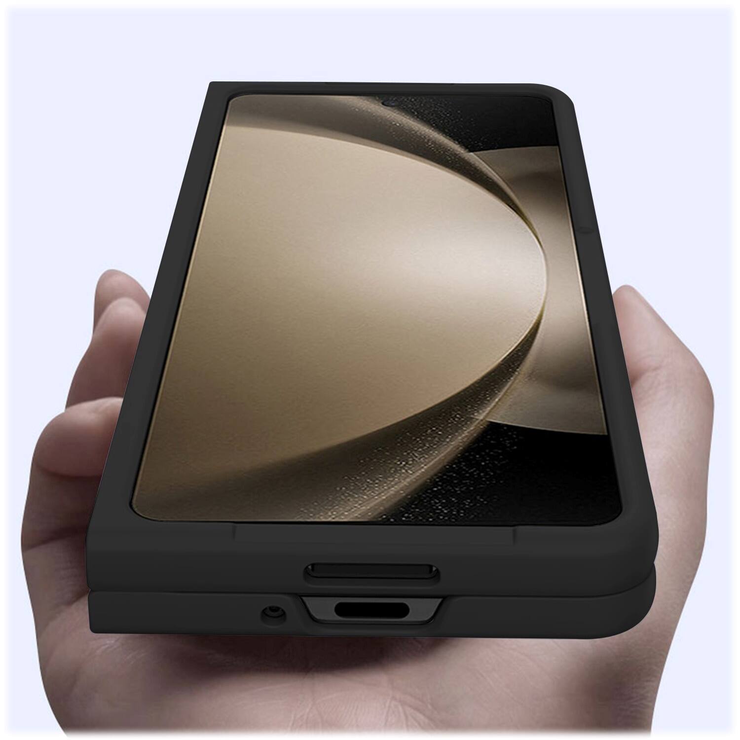 Alt View 13. SaharaCase - Venture Series Slim Case for Samsung Galaxy Z Fold6 - Scorpion Black.