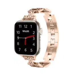Waloo - Pebble Styled Band For Apple Watch - Rose Gold