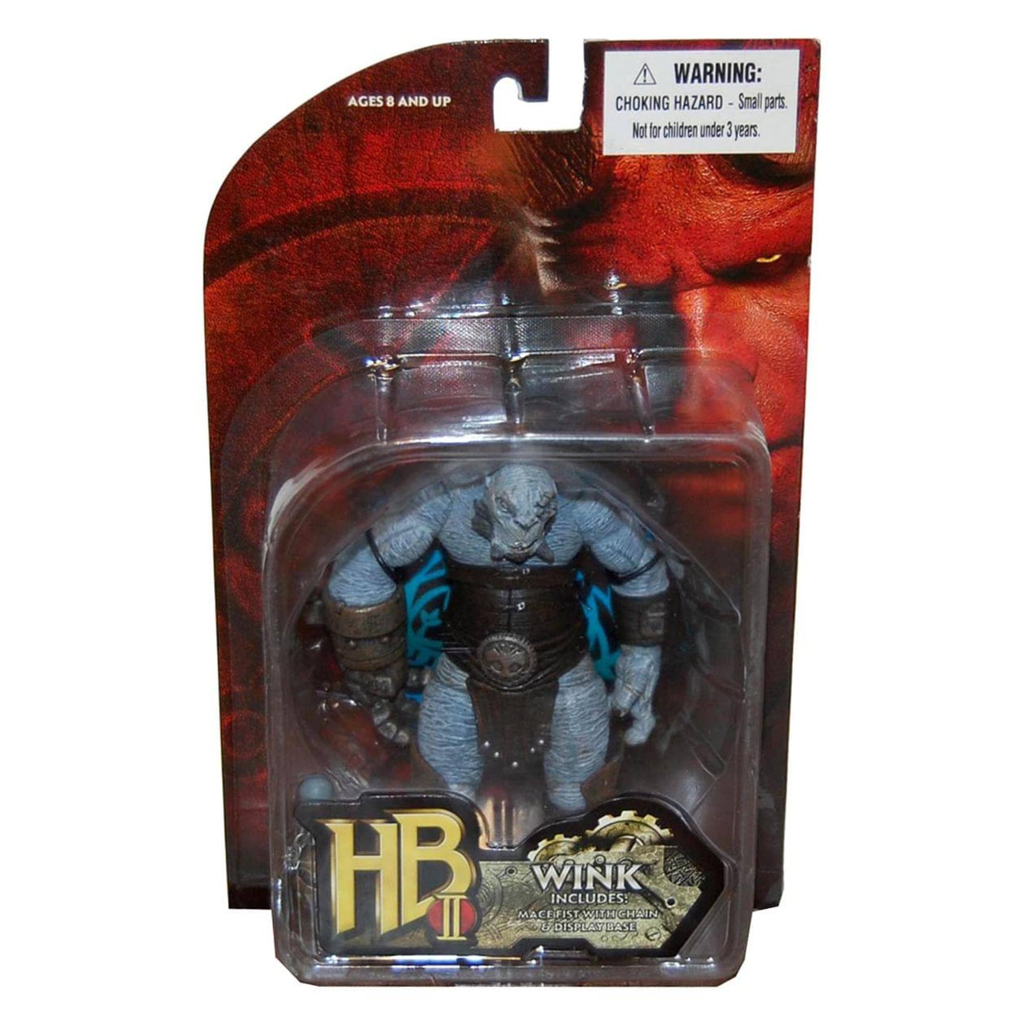 AGES 8 AND UP  
WARNING: CHOKING HAZARD - Small parts. Not for children under 3 years.  

HB II  
MA WINK  
INCLUDES:  
DISP RRY FIST WATH HASE CHAIN