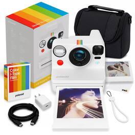 Polaroid - Now+ Generation 3 i-Type Instant Camera Starter Set Bundle - White