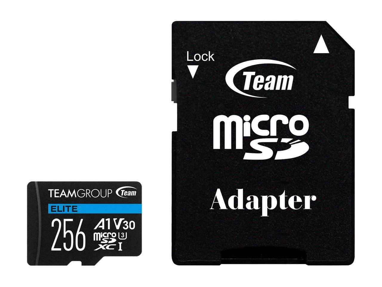 Lock Team Micro SD Adapter

TEAMGROUP Team ELITE 256GB A1 V30 microSDXC I