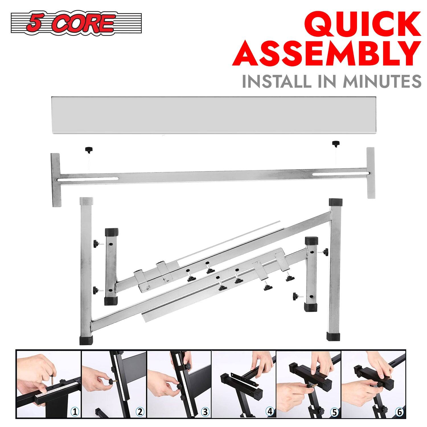 5 CORE

QUICK ASSEMBLY  
INSTALL IN MINUTES

1  
2  
3  
4  
5  
6