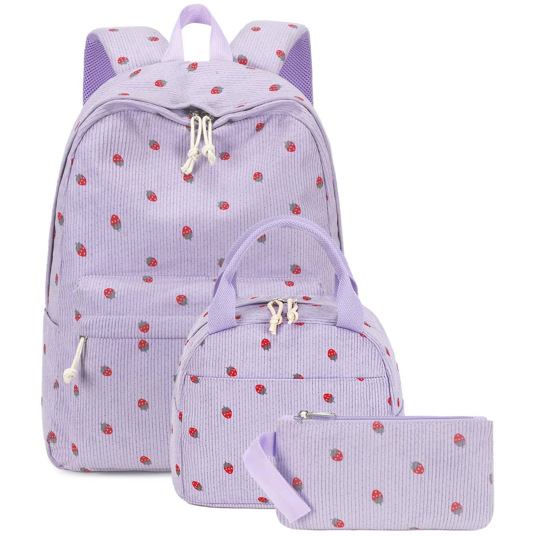 Cozy Serene School Backpack Teens Book Bags With Lunch Box Pencil Bag ...