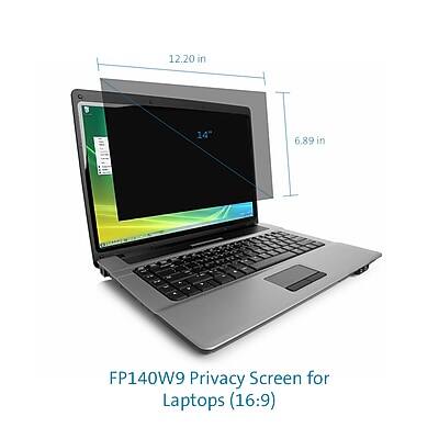FP140W9 Privacy Screen for Laptops (16:9)  
12.20 in x 6.89 in  
14"