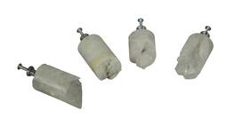 Things2Die4 - Quartz Crystal Core Drawer Handle Cabinet Pull Furniture Decor Set of 4 XL - White