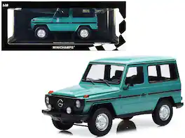 Minichamps - 1980 Mercedes-Benz G-Model (SWB) Stripes Limited Edition to 504 pieces Worldwide 1/18 - Turquoise with Black