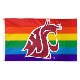 WinCraft - Washington State Cougars 3' x 5' Single-Sided Deluxe Team Pride Flag - Multicolor