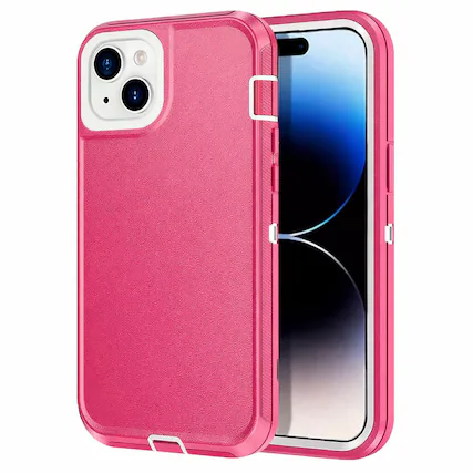 Front. Entronix - Entronix iPhone 13 Mini Heavy Duty Case - Triple-Layer Protection - Pink.