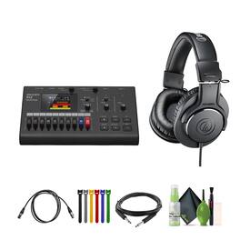 Zoom - Digital Multitrack Recorder(R12),Audio-Technica ATH-M20x Headphones, Bundle