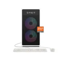 HP OMEN - 35L Gaming Desktop - AMD Ryzen 5 8500G - 16GB DDR5 Memory - NVIDIA GeForce RTX 4060 - 1TB SSD - White/Black - Front_Zoom