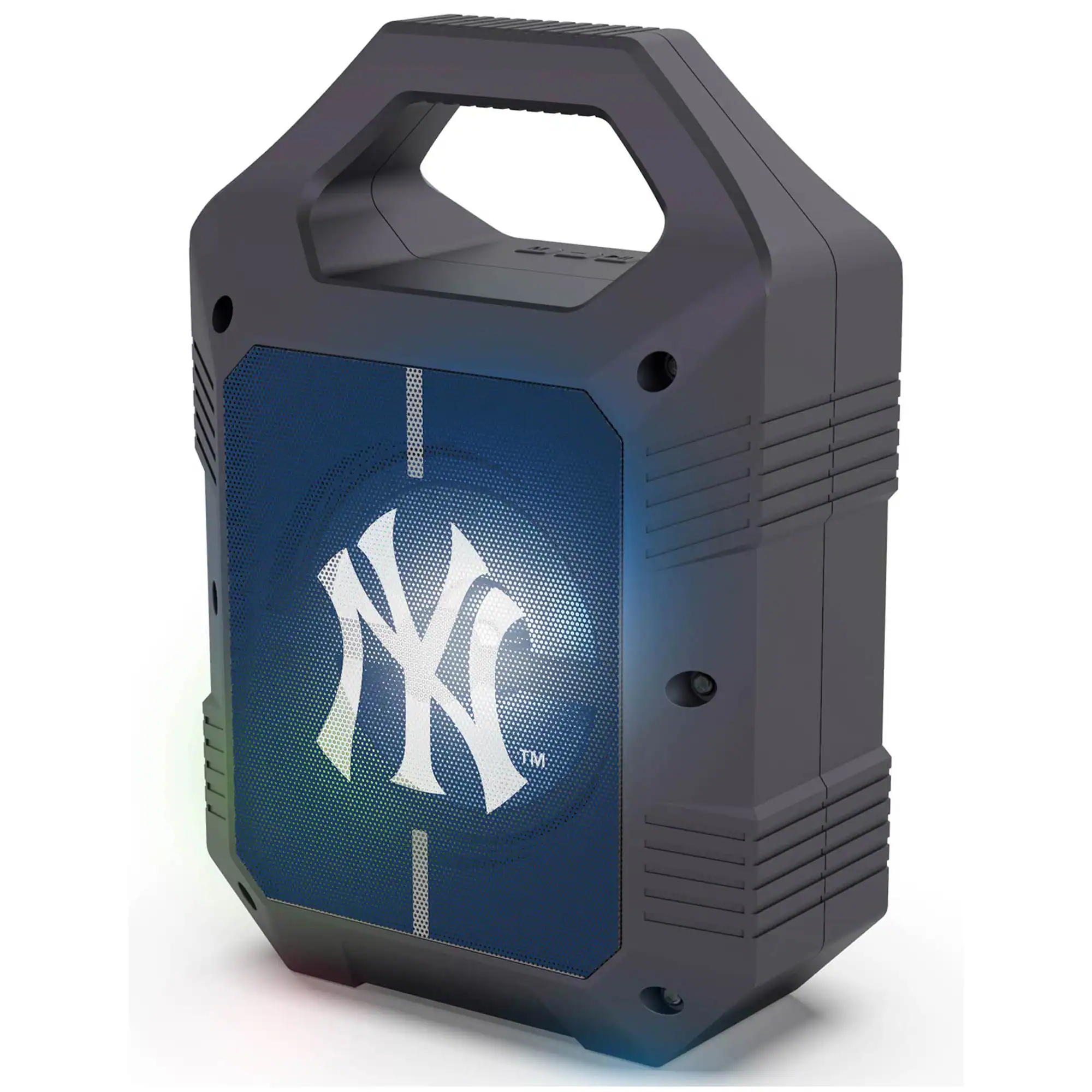 Front. Prime Brands - New York Yankees Bluetooth Speaker With Handle - Multicolor.