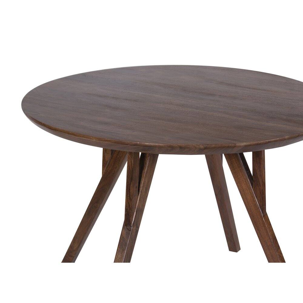 Angle. Porter Designs - Portola Solid Acacia Wood Dining Table - Brown.