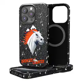 Keyscaper - NFL - Denver Broncos - 2024 Illustrated Limited Edition Bling iPhone Case - 15 - Black