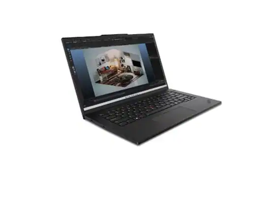 Front. Lenovo - Lenovo ThinkPad P14s Gen 5 14" RTX 500Ada Ultra 7 155H 16GB 512GB FPR Win11P - Black.