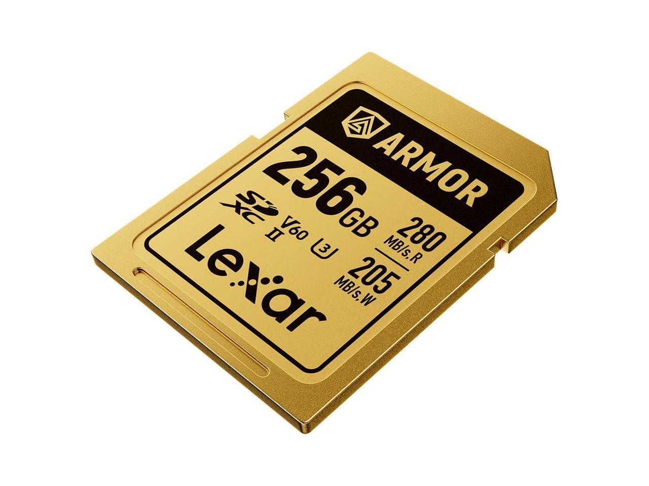 Lexar Professional ARMOR GOLD 256GB UHS II V60 SDXC Memory Card