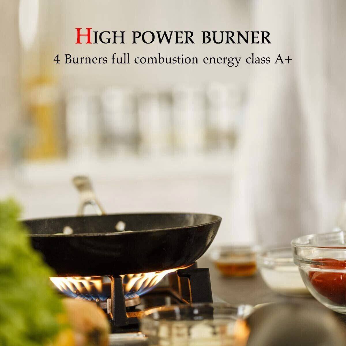 HIGH POWER BURNER  
4 Burners full combustion energy class A+