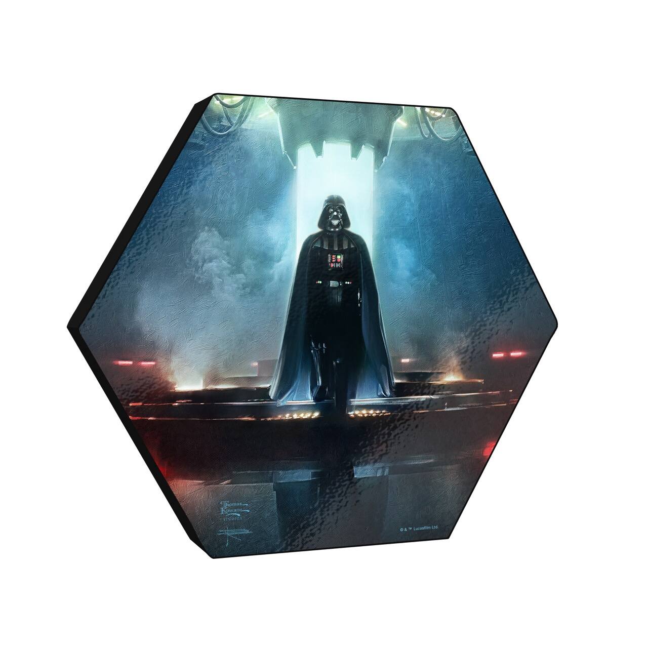 Front. Trend Setters - Star Wars (Obi-Wan Kenobi - Darkness Has Arrived) KNEXAGON® Wood Print - Multicolor.