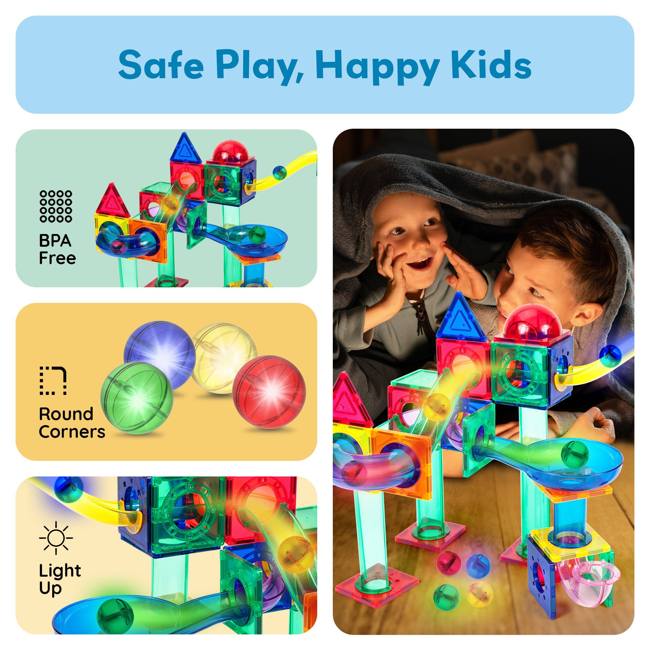 Safe Play, Happy Kids

- BPA Free
- Round Corners
- Light Up