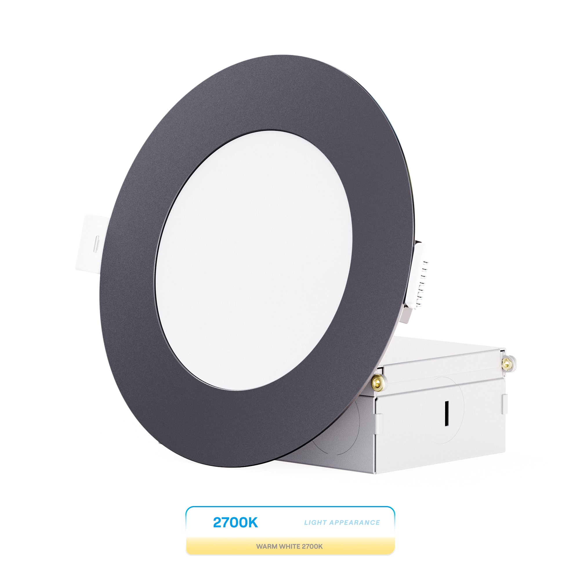 Infibrite - 4 In. Ultra-Thin Recessed LED Downlight 9W 750LM Soft white Wet Rated, Triac Dimmable Trim 12-Pack - Black price history on PriceWatchPro