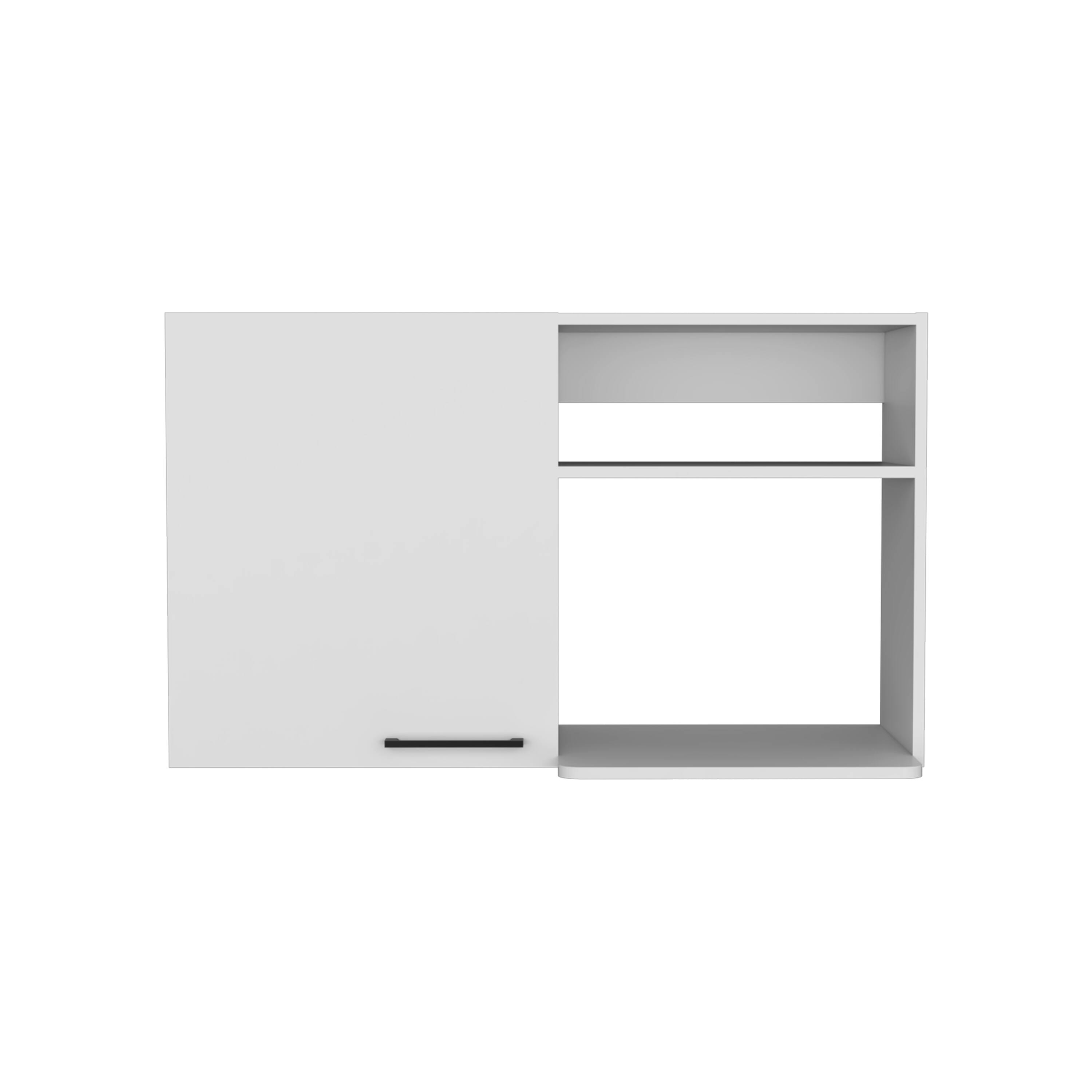 Alt View 3. TinyHomie - Alexandria 2 Piece White Kitchen Set Wall Cabinet   Utility Sink - White.