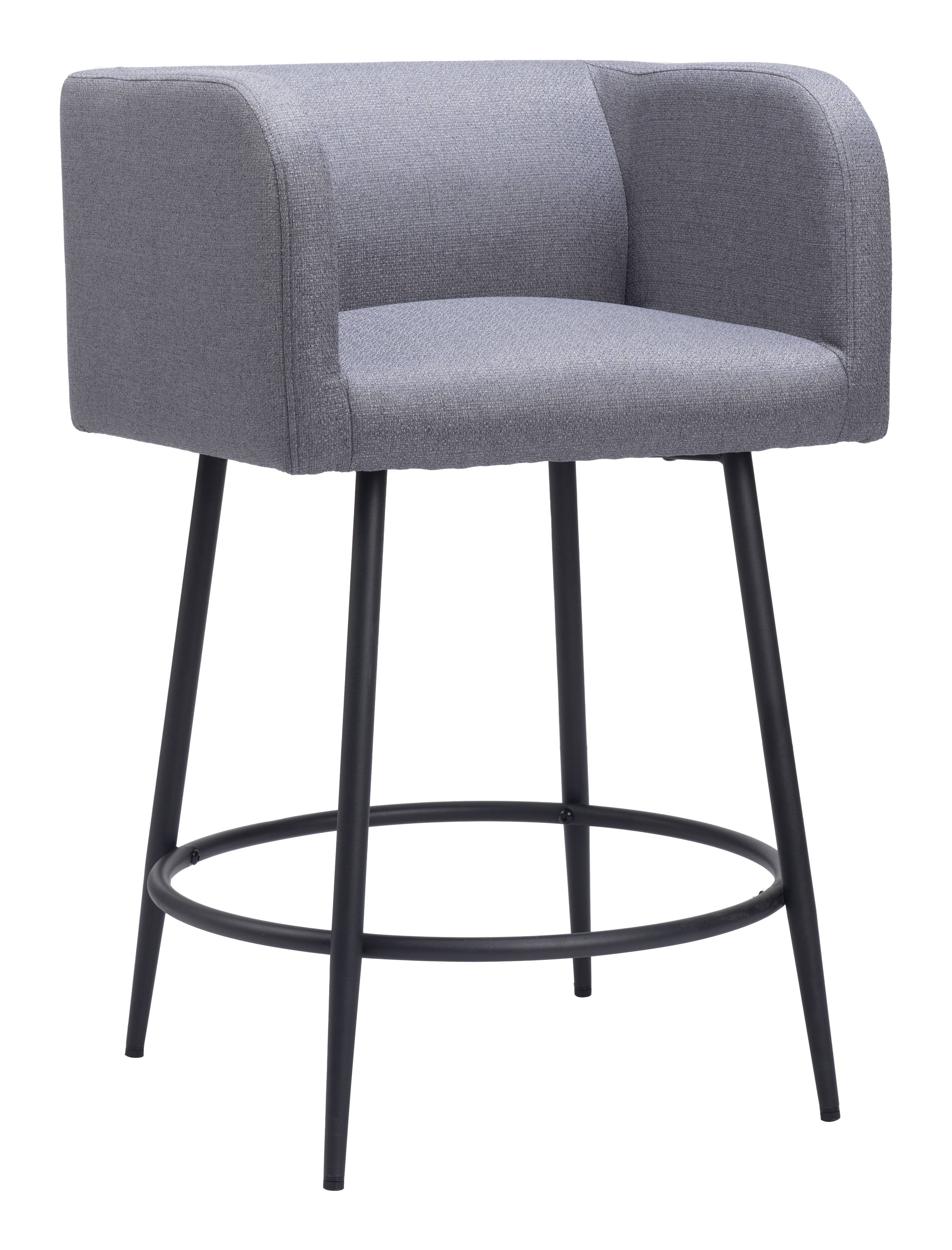 Hivvago - Horbat Counter Stool (Set of 2) - Gray