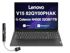 Lenovo V15 82QY00PHAK
Celeron N4500 32GB/1TB
Wi-Fi 5 Bluetooth 5.4