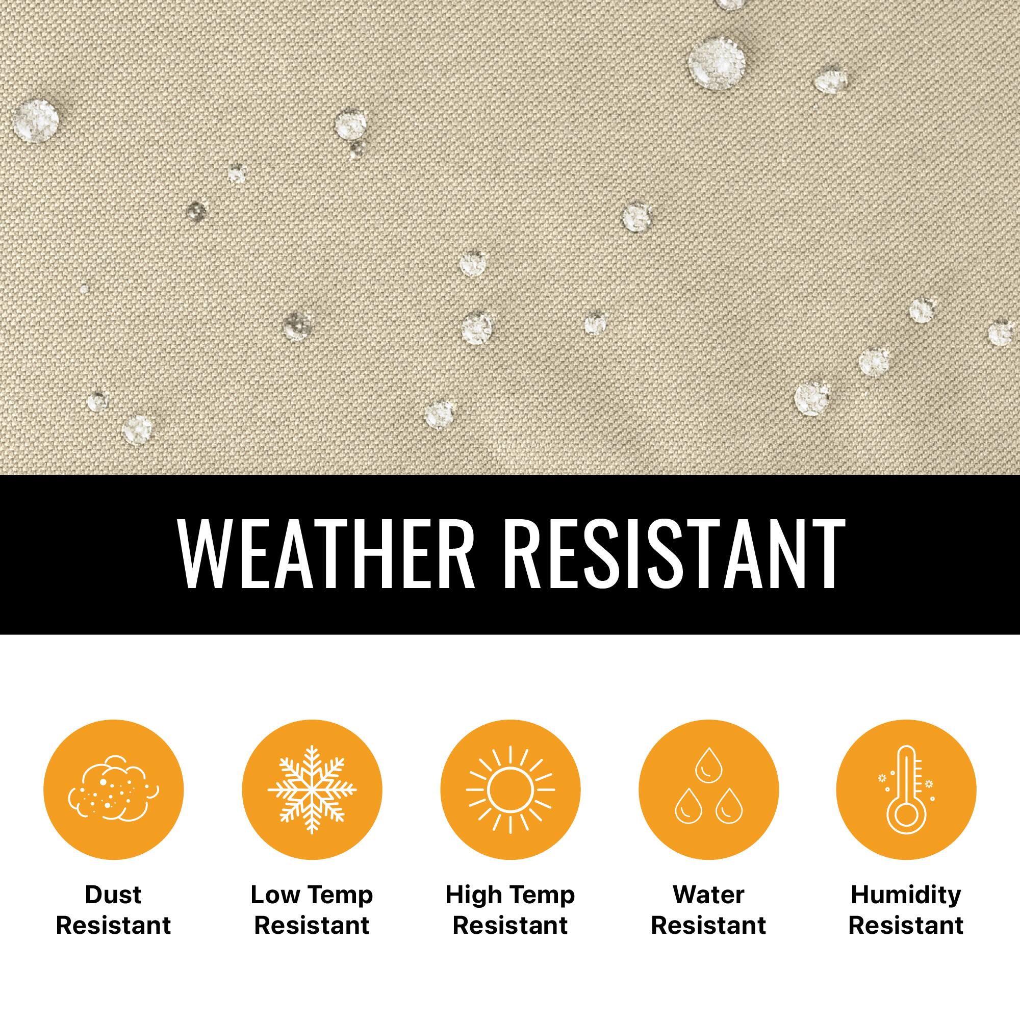 WEATHER RESISTANT
Dust Resistant
Low Temp Resistant
High Temp Resistant
Water Resistant
Humidity Resistant