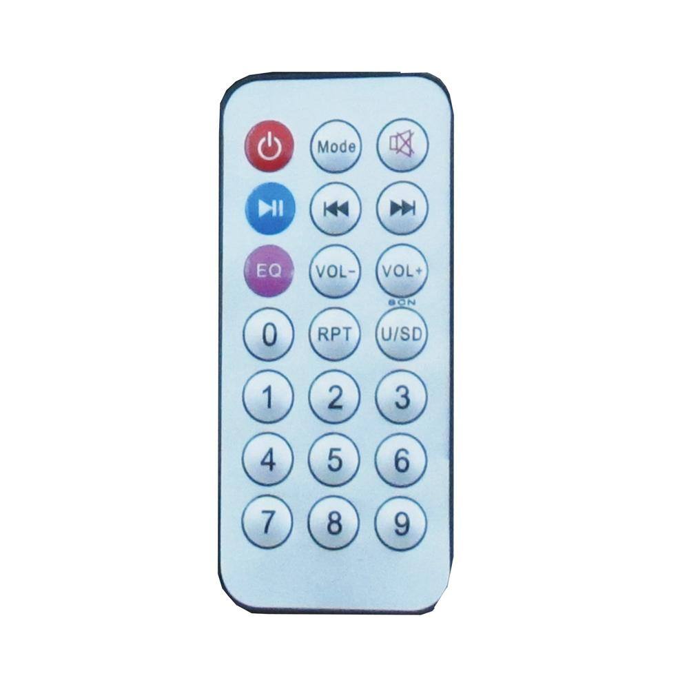 Mode  
EQ  
VOL- VOL+  
SON  
RPT  
U/SD  
0 1 2 3 4 5 6 7 8 9