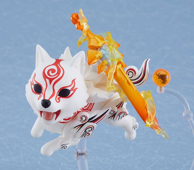 Alt View 10. Max Factory - Okami: Shiranui DX Nendoroid Action Figure - White.