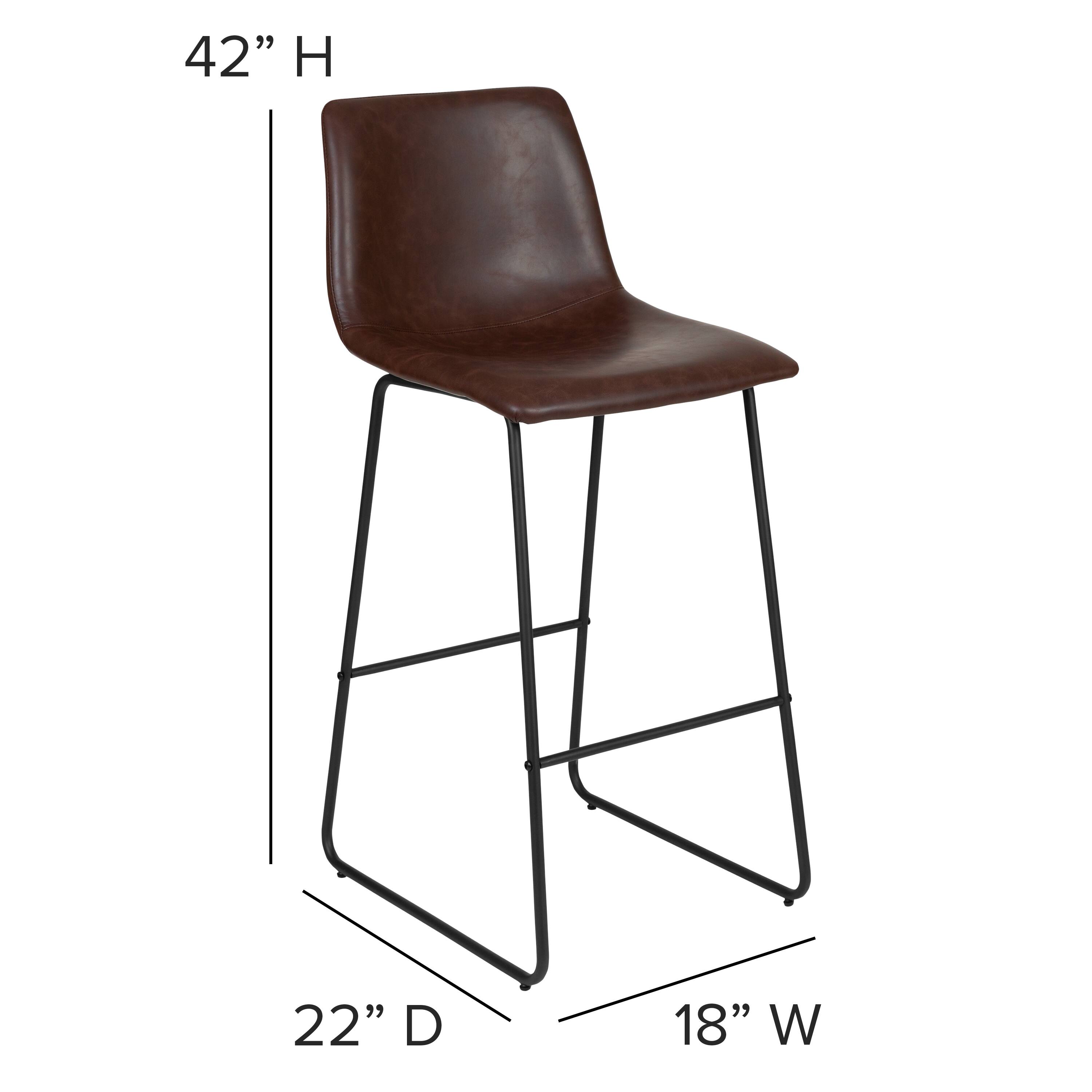 42" H  
22" D  
18" W