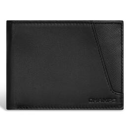 Champs - Iconic Collection Leather Top Wing Wallet - BlackBlack