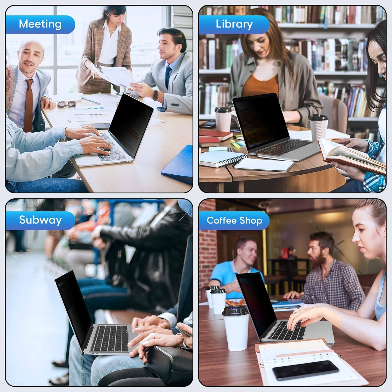 Meeting  
Library  
Subway  
Coffee Shop