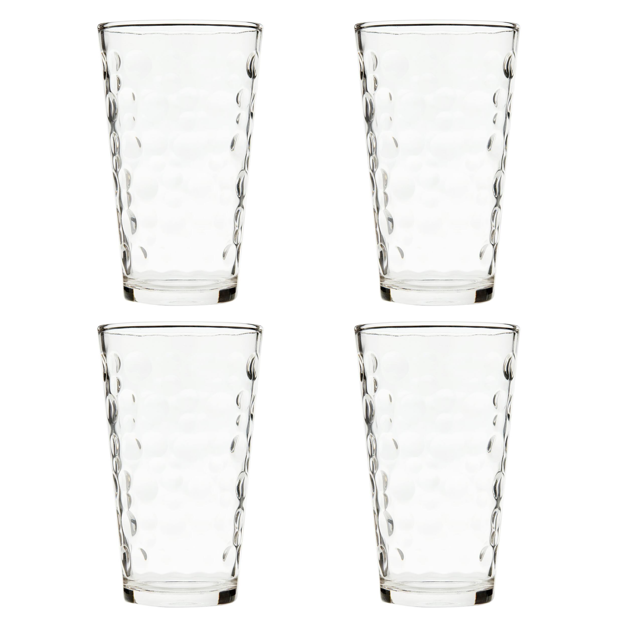 Alt View 1. Gibson - Gibson Home 4 Piece 16 Ounce Bubble Glass Tumbler Set - Clear.