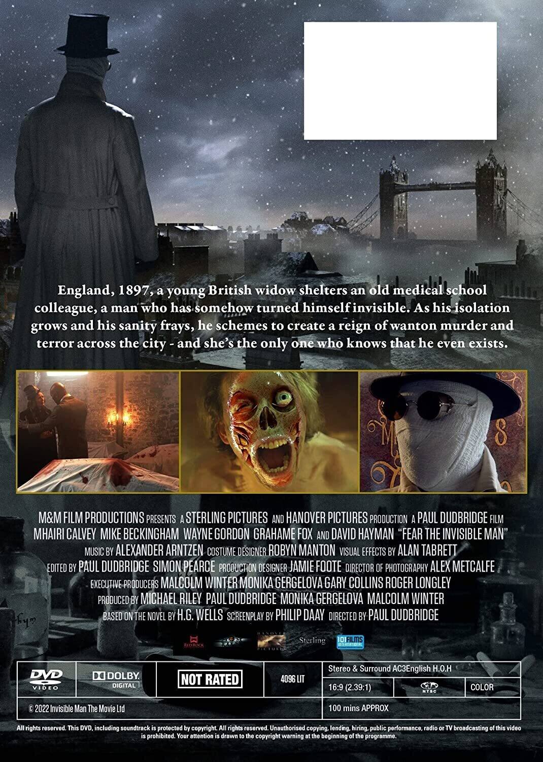 Alt View 1. Fear The Invisible Man   - DVD.