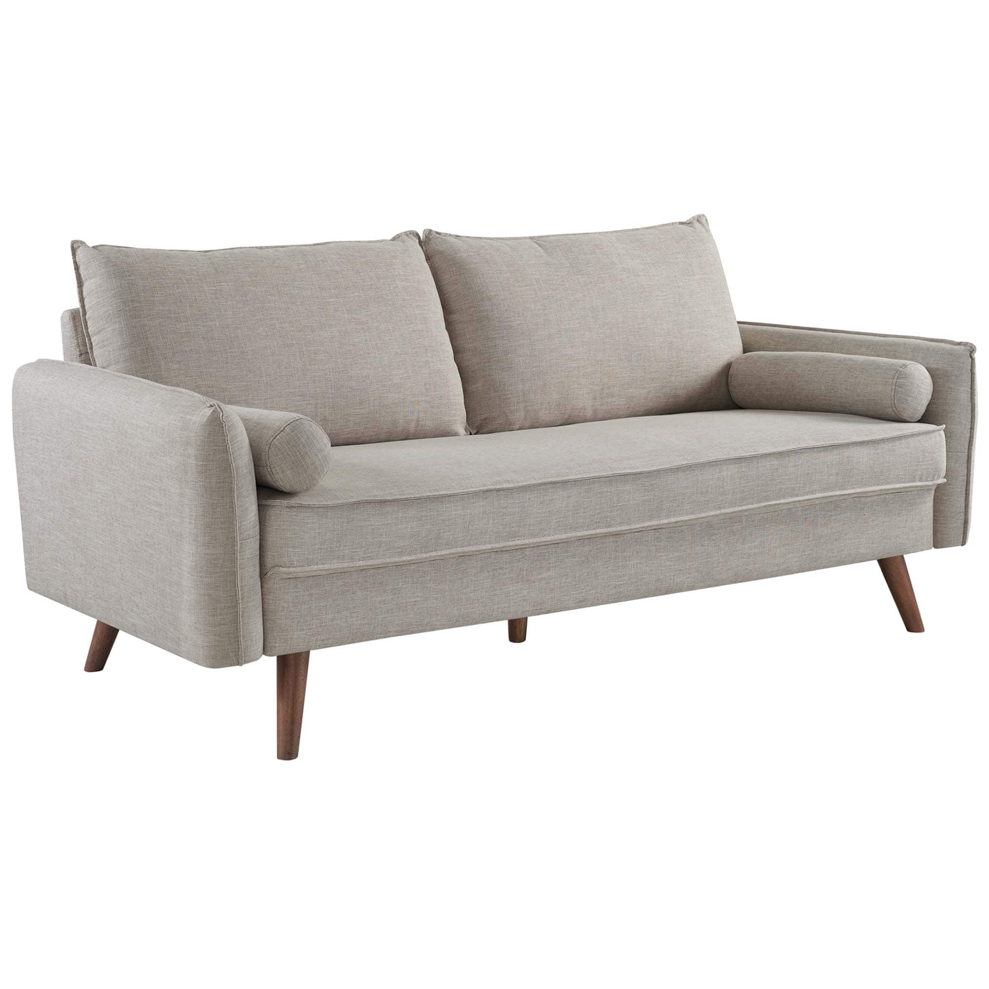 Revive Upholstered Fabric Sofa by Modway - Brown price history on PriceWatchPro