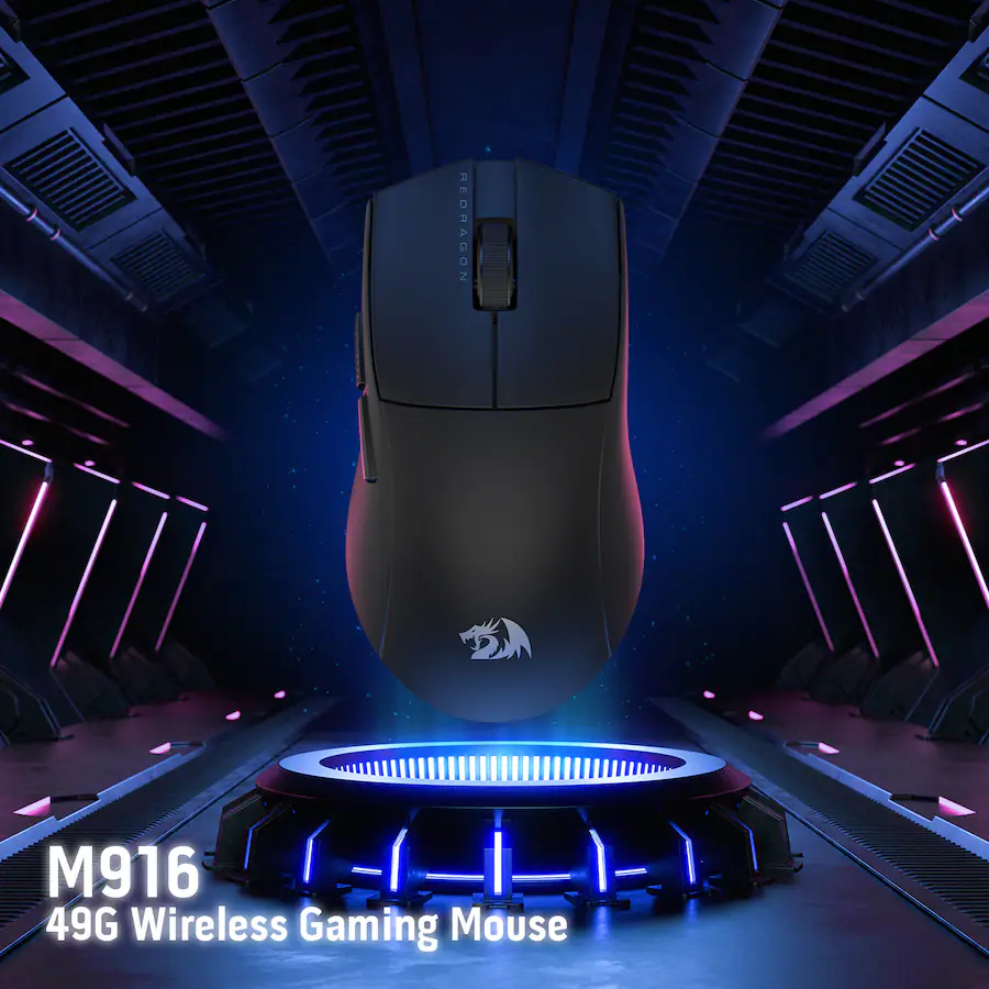 Remapped Gaming Controller REDRAGON M916 Wireless 49G Ultra Light Gaming Mouse 26K DPI Remapping ...