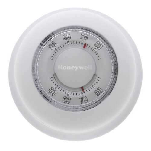 Alt View 1. Honeywell - Honeywell T87K1007 Heat Only Thermostat, 1 Pack -White + LCD Cleaner - White.