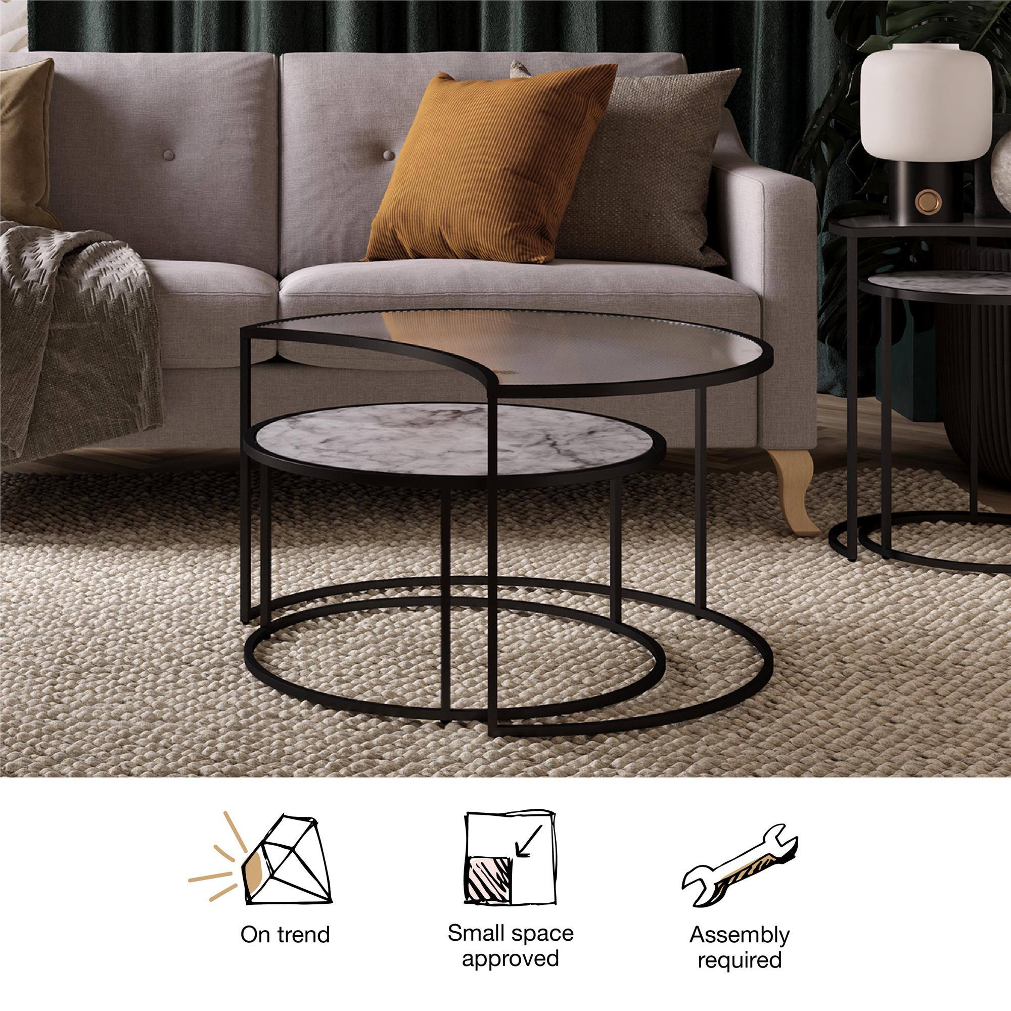 On trend  
Small space approved  
Assembly required