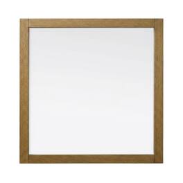 Elegant Kitchen and Bath - Noah Wooden Square Mirror 36 x 36 - Honey Teak