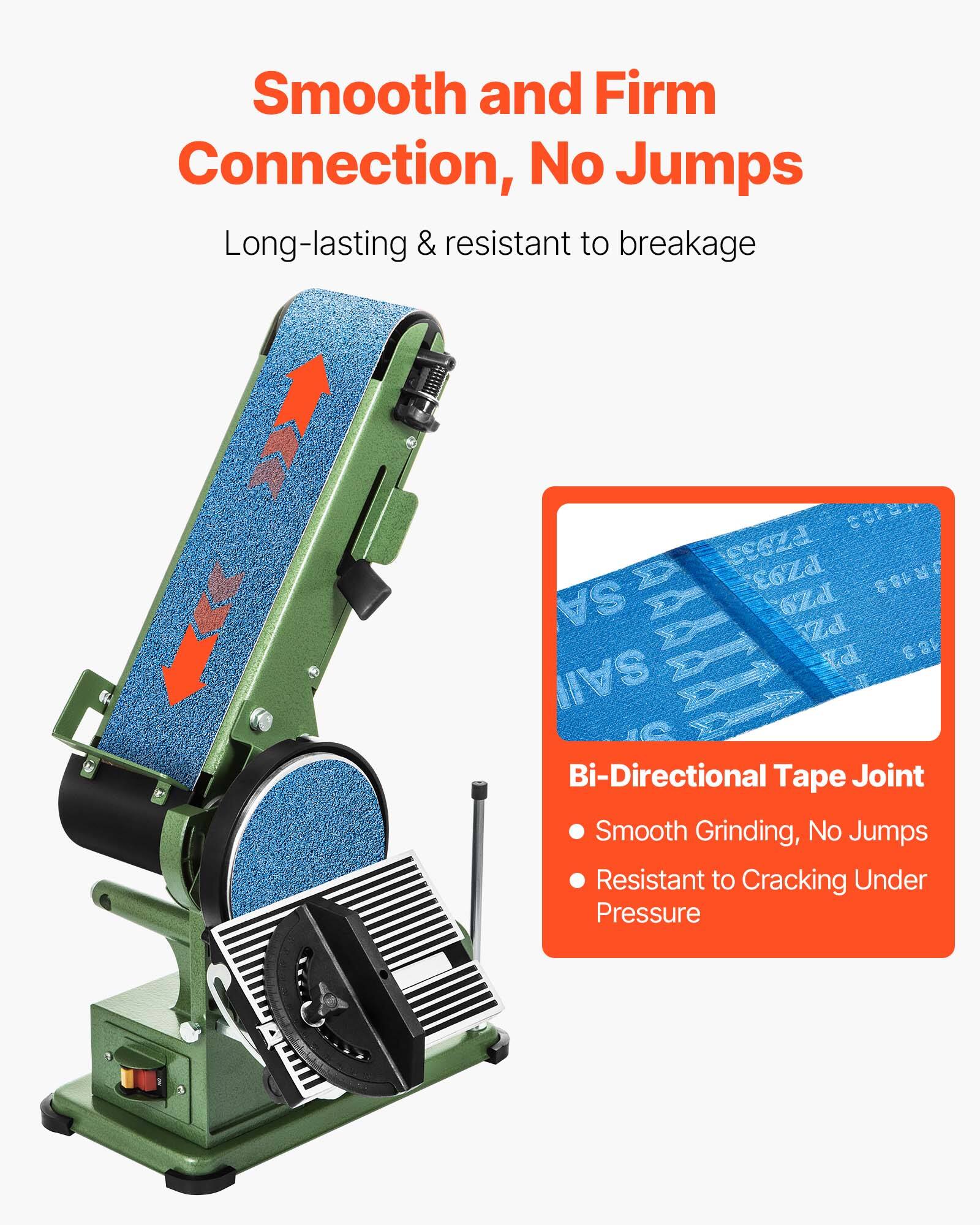 Smooth and Firm Connection, No Jumps  
Long-lasting & resistant to breakage  

Bi-Directional Tape Joint  
- Smooth Grinding, No Jumps  
- Resistant to Cracking Under Pressure
