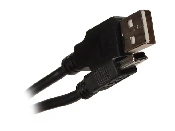 Front. Nippon Labs - Nippon Labs MINIUSB-10 10 ft. USB 2.0 Type A Male to USB Type B Adapter Male Cable, Black.