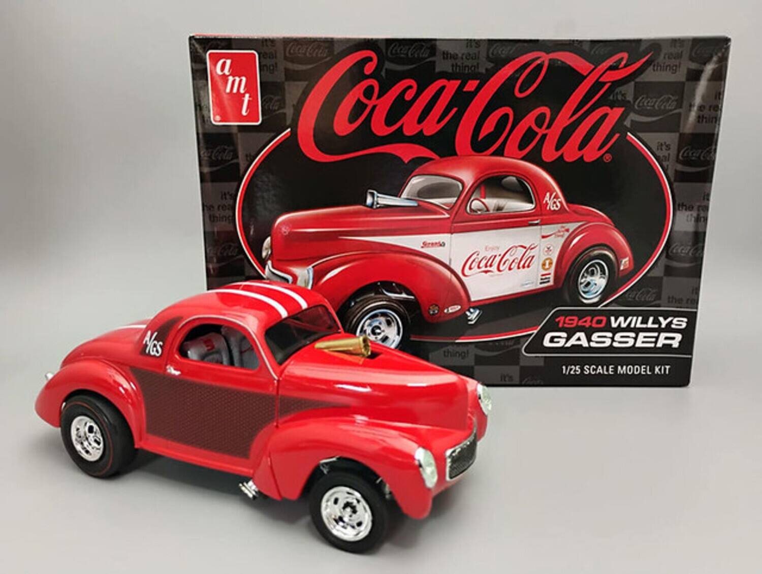 MGs It's the real thing! Coca-Cola the real thing! 1940 WILLYS GASSER 1/25 SCALE MODEL KIT