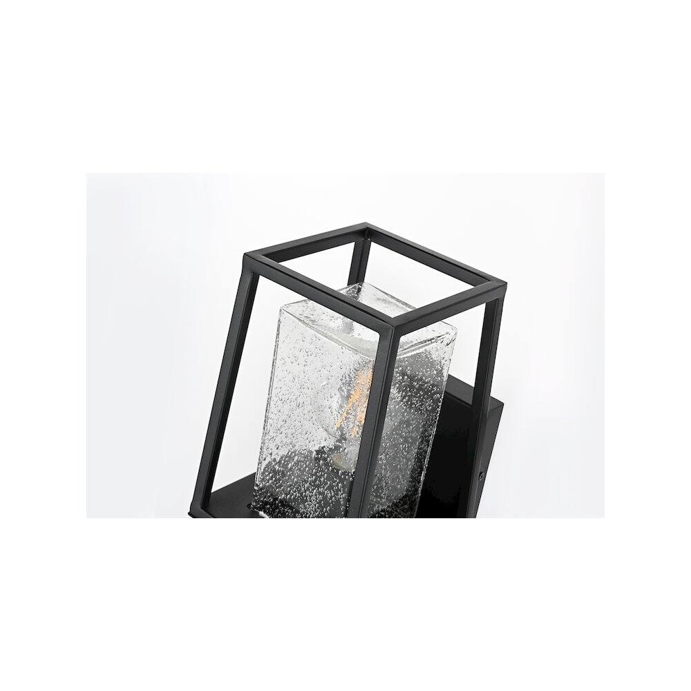 Alt View 1. Elegant Lighting - Lehigh 7 inch Outdoor Pendant in Black - Black.