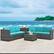 Alt View 3. Costway - 8 PCS Wicker Sofa Rattan Furniture Set Patio Furniture w/ Storage Table - Turquoise.