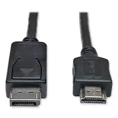 Front. Tripp Lite - Tripp Lite P582-003 3 ft. DisplayPort to HDMI Adapter Cable - Black - Black.