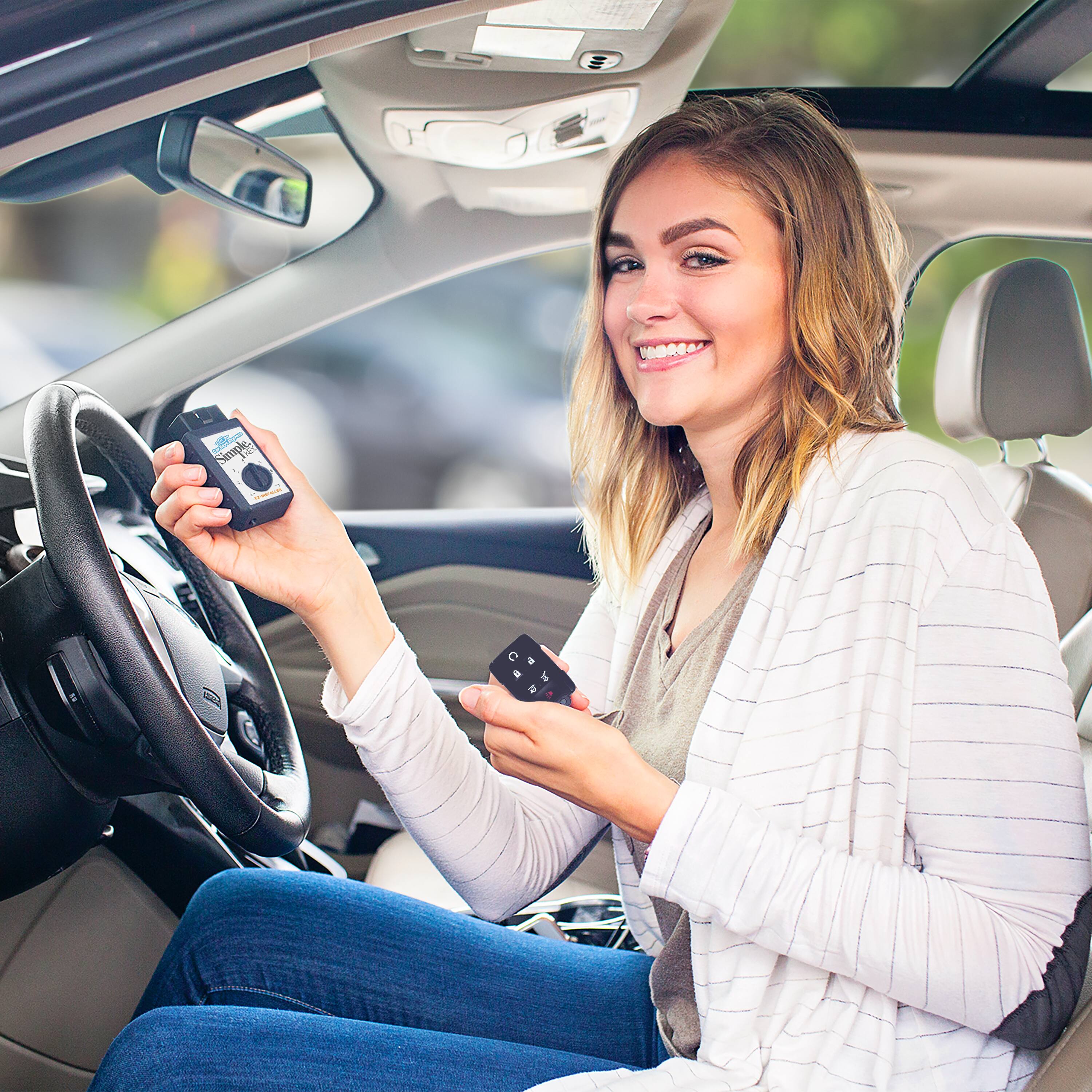 Alt View 3. Car Keys Express - Car Keys Express Replacement GM Remote - 6 Buttons (Lock, Unlock, Panic, Hatch, Hatch Glass, and Remote Start) - Black.