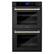 Front. ZLINE - 30" Autograph Edition Double Wall Oven with Self Clean and True Convection in Black Stainless Steel and Polished Gold - Multicolor.